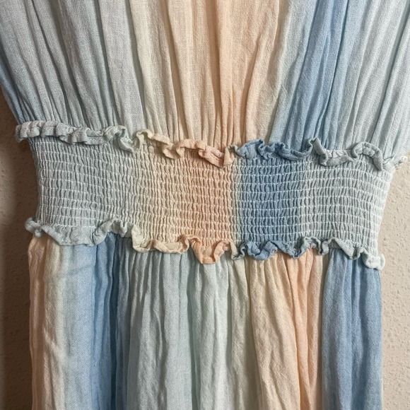 RAILS Ashlyn Sunset Gradient Midi Dress in Multi Water Color Size S - Picture 5 of 7